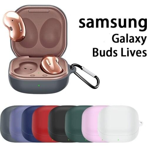 Silicone Earphone Case for Samsung Galaxy Buds Live Wireless Headset Shockproof Soft Protective Headphone Cover Shell