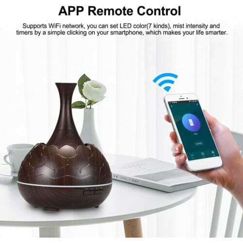 ELOOLE Intelligent WiFi Control Humidifier Air Purifier Aromatherapy Diffuser With Coloful Light Moisturize Spray Mist For Room