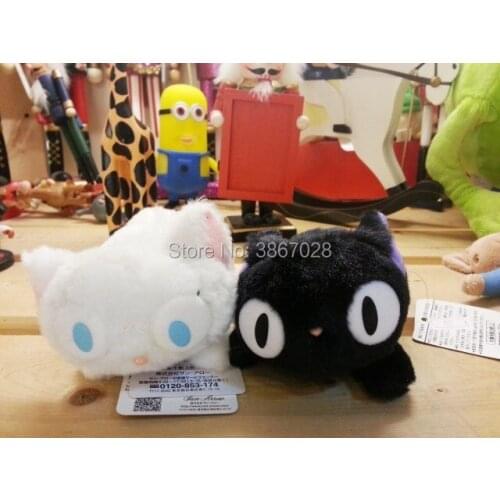 Japan Anime Ghibli Kiki Jiji Black Cat and Lily White cat Toy Gift