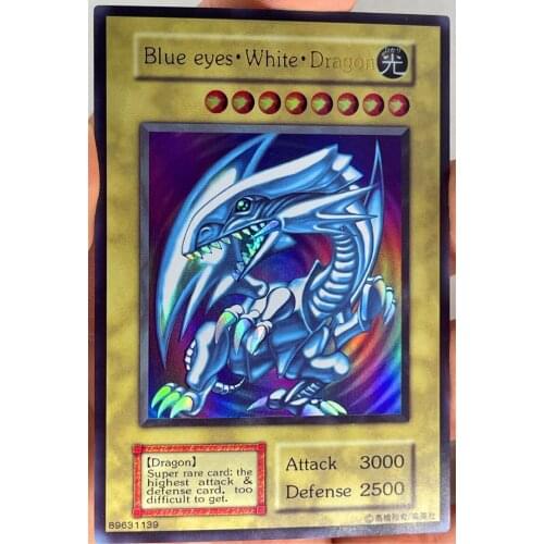 Yu Gi Oh SR Blue Eyes White Dragon English DIY Toys Hobbies Hobby Collectibles Game Collection Anime Cards