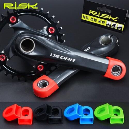 RISK 1 pair Universal Bike Crank Protective Case Cover Cycling Bicycle Crankset Protective Sleeve Cap for SLX XT XTR Bike Parts