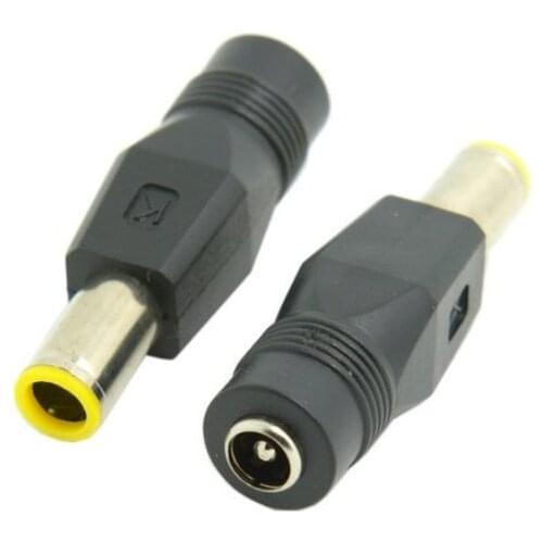 2pcs DC 7.9 5.4mm DC Male to 5.5 2.1mm DC Female Power Plug for Lenovo IBM Laptop Adapter