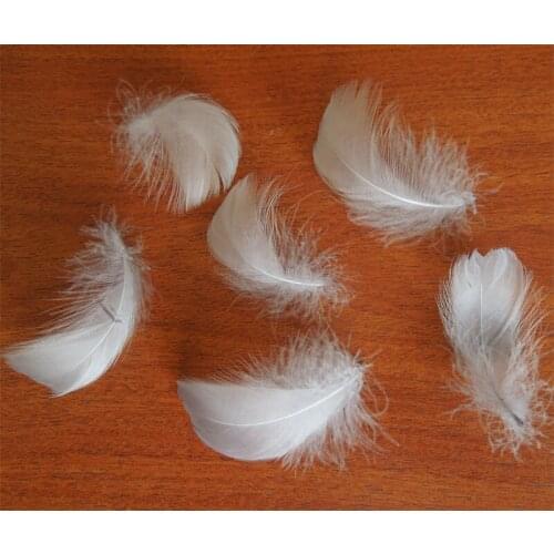 200PCS/LOT 4-6cm LOOSE Light Grey GOOSE COQUILLE FEATHERS,Grey Goose Feathers for Bridal Accessories, Fascinators & more