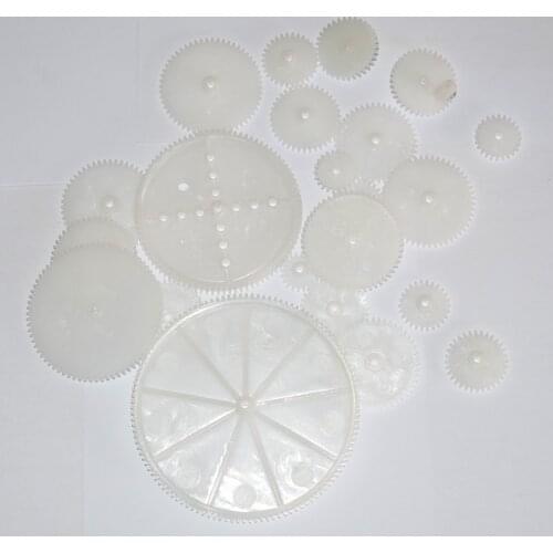 22 kinds tight fit 2mm axle plastic gear 0.5M rc car robot ship DIY toy parts/technology model/baby toys for children/four-wheel