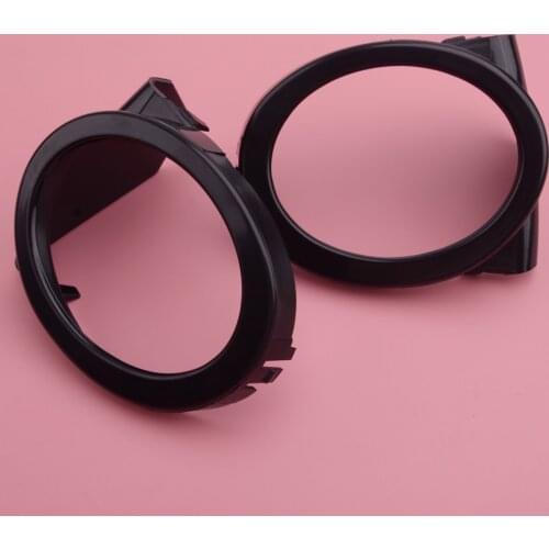 51112695255 51112695256 1 Pair Black Fog Light Lamp Cover Trim Ring Fit for BMW E46 M3 2001 2002 2003 2004 2005 2006