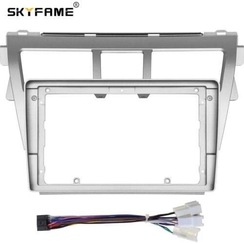 SKYFAME Car Frame Cable For TOYOTA VIOS 2008-2013 Screen Dask Kit Fascia Frame