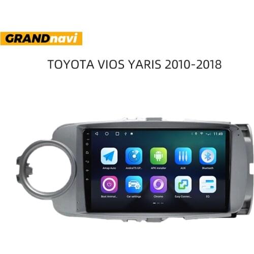 AKAMATE Car Multimedia Player 2 Din Car Radio For Toyota VIOS Yaris 2010-2018 CarPlay Auto Radio Bluetooth Navigation