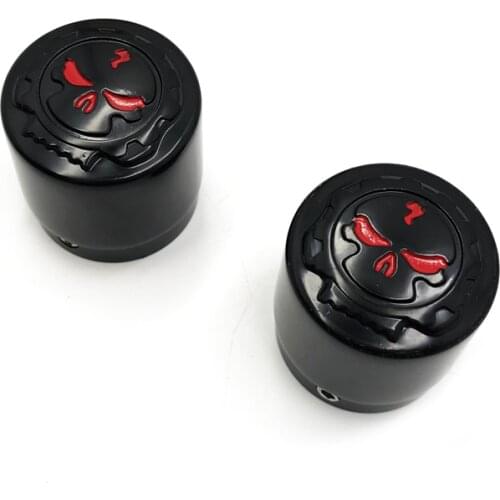 Aftermarket free shipping Motorcycle 29mm Axle Nut Cap Zombie Emblem For Universal Harley Davidson Choppers Honda BLACK