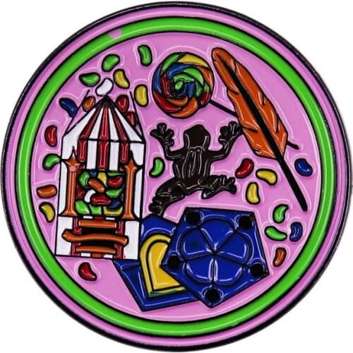 Honeydukes Chocolate Frogs Rare Large Enamel Pin Badge