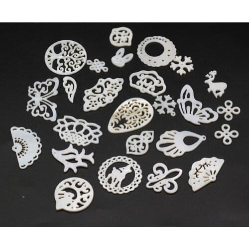Wholesale Natural Shell Beads Rabbit Shape Loose Beads for Fashion Jewelry Making DIY Necklace Earrings Accessories