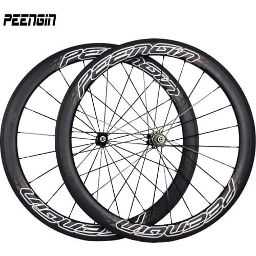 EMS shipping to Spain super stiff 700C carbon wheel 50mm tubular 23mm wide road bicycle wheelset Novatec A 271/Powerway R13 hub