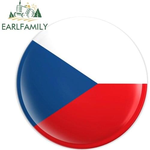 EARLFAMILY 13cm x 13cm for Czech Republic VS Denmark European Competition Car Accessoires Stickers Creativite Motorcycle Decor