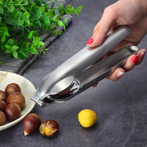 Stainless Steel Chestnut Clip Nut Opener Cracker Hard Sheller Walnut Plier Tools