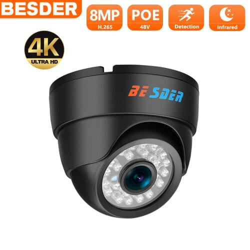 BESDER 2.8mm wide IP Camera 720P 960P 1080P ONVIF P2P Motion Detection RTSP email alert XMEye 48V POE Surveillance CCTV Indoor
