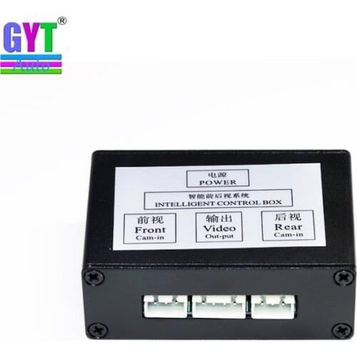 Car Parking Camera Video Channel Converter Auto Switch Front /View Side/Rearview Rear View Camera Video Control Box with Manual