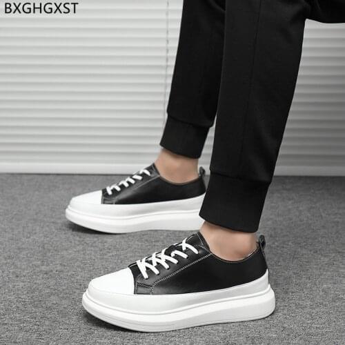 Fashion Sneakers Men Shoes Luxury Brand High Quality Black Mens Casual Shoes Hot Sale Leather Shoes Men Zapatillas Hombre Sapato