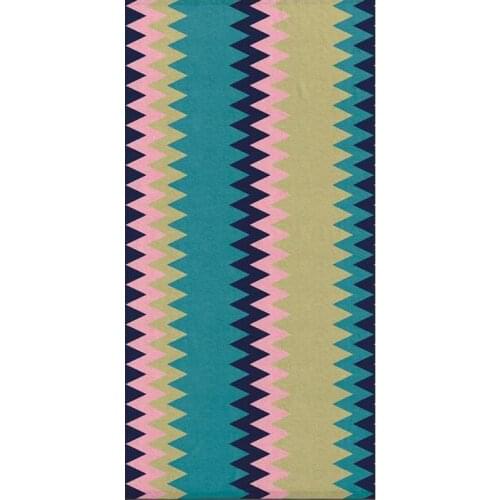 Fashion Pop Turkish Kilim Stripes Microfiber Beach Travel Towel Modern Striped Swimming Sport Yoga Towels for Women Quick Drying