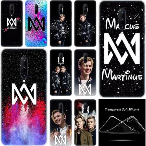 Hot Marcus & Martinus Fashion Transparent Silicone TPU Soft Phone Case for OnePlus 7 Pro 5G 6 6T 5 5T 3 3T Cover Coque