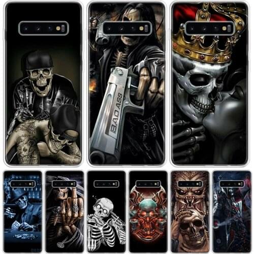 Grim Reaper Skull Skeleton Phone Case for Samsung Galaxy A51 A71 A50 A70 A40 A30 A20E A10 A01 A21 A41 M30S A6 A7 A8 A9 Plus + Co