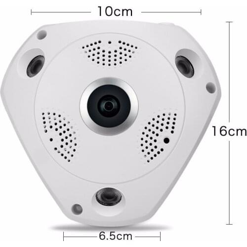 360 Degree Panorama CCTV Camera Wifi 5MP HD Wireless VR IP CameraRemote Control Surveillance Camera P2P Indoor Cam