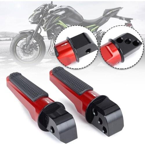 Pair Footrests Foot Pegs Foot Rest Rear for Kawasaki ZZR1400 2012-2019 NINJA 400 650 H2 SX ZX6R ZX-10R ZX-10RR VERSYS 650 1000