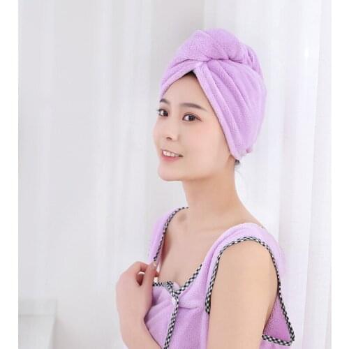 Microfiber Towel Hair Towel Bath Towels After Shower Hair Drying Wrap Womens Girls Ladys Towel Quick Dry Hair Hat Cap