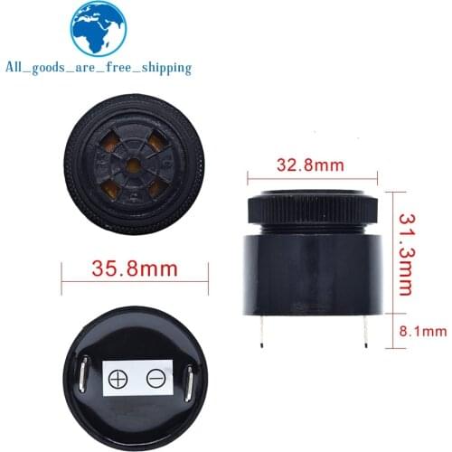 QSI-3610 80dB active piezoelectric buzzer 12V 24V Alarm buzzer 36X32mm waterproofing