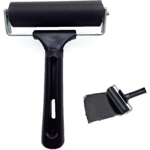 Rubber Roller Print Ink Roller for Printmaking Wallpapers Block Printing Stamping Ergonomic Design Printmaking Roller Tool