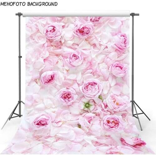 Vinyl Photography Backdrops 5x7 Pink Hazy Flower Photo Backdrop for Wedding Photocalls Printed New Born Photo Studio Props Baby