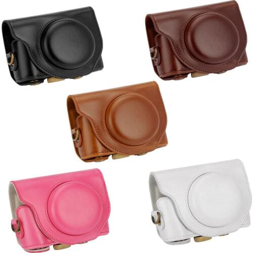 High quality Digital Camera Leather case cover for SONY Cyber-shot DSC-HX90V HX90 WX500 Camera Bag Pouch
