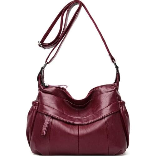 2019 Female Messenger Bag Sac A Main Crossbody Bags For Women Leather Shoulder Bag Bolsa Flap Bags Ladies Leather Handbags Sac