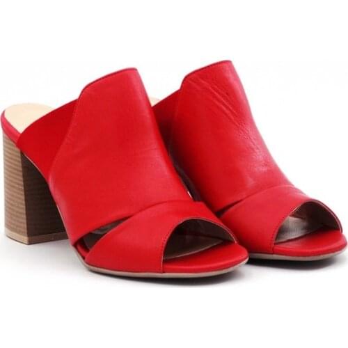 Women Slipper Genuine Leather High Quality Made in Turkey