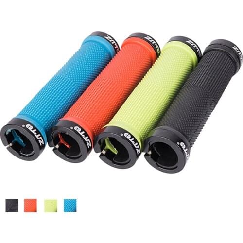 1Pair MTB Handlebar Grips Silicone Gel Lock On Anti Slip Grips Bar Ends For MTB Mountain Folding Bike Bicycle Parts