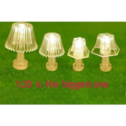 10pcs G Scale 1:20 Model Railway LED Table Lamppost Desk Lamps Model Lights