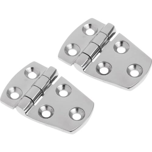 2 Pieces Universal 2.24" x 1.5" Short Side Yacht Boat Door Window Hinge - Marine 316 Grade Stainless Steel Hardware