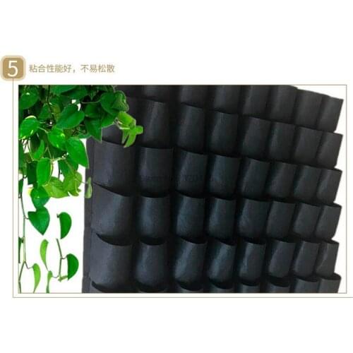 50pcs Multiple Pockets Wall Hanging Planter Vertical Garden Vegetable Living Garden Bag Planting Bags Green Grow Bag Supplies