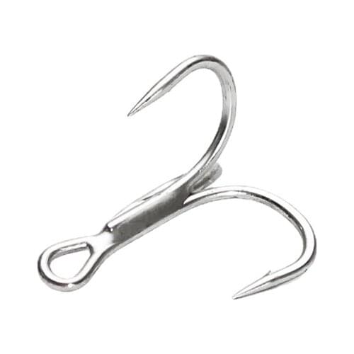 8PCS Fishing Hook High Carbon Steel Wide Crank Triple Strengthen the triple Hook Offset Fishhook Jig Head For Soft Lure