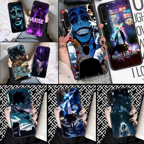 Anime Solo Leveling Phone case For Samsung Galaxy A 3 5 7 8 10 20 21 30 40 50 51 70 71 E S 2016 2018 4G black fashion funda