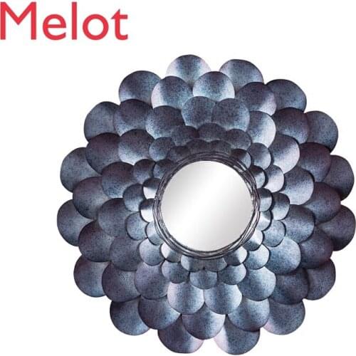 French Style Decorative Mirror Stereo Wall Decoration Home Hallway Wall Decorations Room Creative Sofa Background Wall Hangings