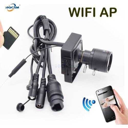 HQCAM 720P/960P/1080P Audio Mini WIFI IP Camera SD Card Slot Wifi AP Wireless Mini IP Camera Zoom lens Rest & Soft Antenna camhi