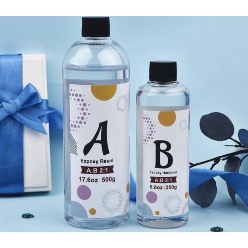 AB Resin Glue Crystal Epoxy Resin Glue Quick Drying 2:1 Glue Fast Hardening Resin Glue Silicone Mold Jewelry Making Accessories