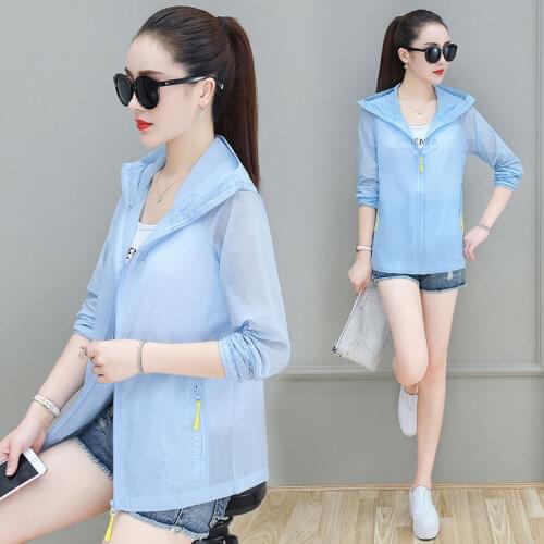 Big Size Sun-Proof Clothing Women UV Protection Breathable Jacket Summer Ultra-Thin Casual Loose Sunscreen Jacket