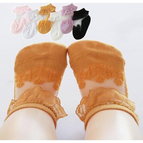 Summer Breathable Mesh Baby Socks Lace Flower Baby Girls Boys Socks For Newborn Infant Thin Socks