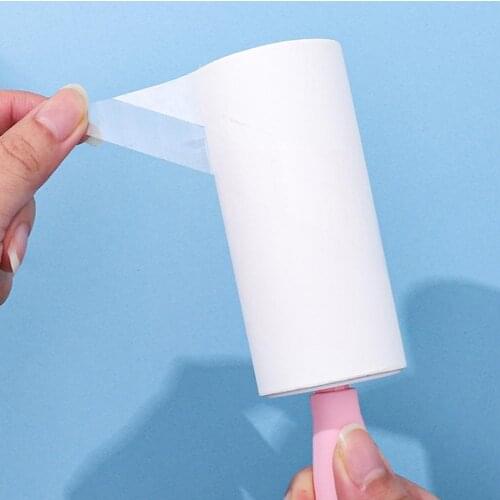 Sticky Paper Roller Super Sticky Clothes Lint Rolling Fabric Curtain Remover Fuzz Roller Removal Dust Sofa Pet Hair G5Z9