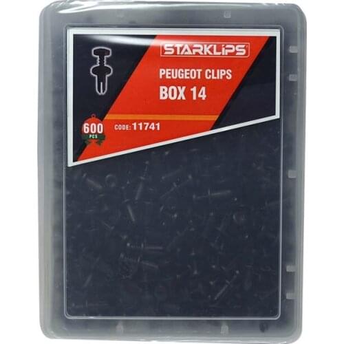 Clip Set 600 Piece 6991 F0 Peugeot Box 14 + Car fastener for-Push Pin-Trim Rivet