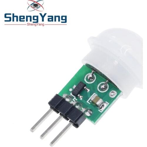 ShengYang Mini IR Pyroelectric Infrared PIR Motion Human Sensor Automatic Detector Module AM312 Sensor DC 2.7 to 12V