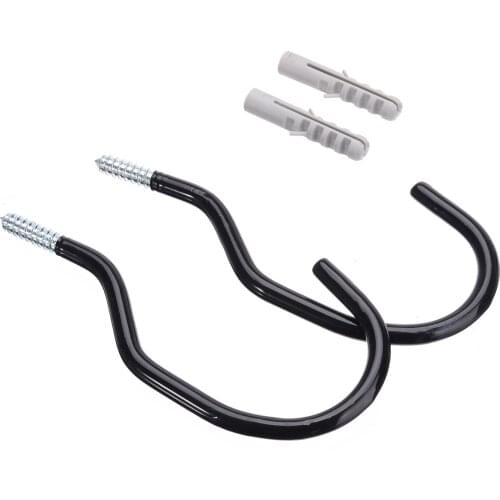 2Pcs Large Bicycle Wall Mount Rack Hanging Stand Storage Hooks Bike Cycle Hanger Brackets 40kg Max Load Cycling Accessories