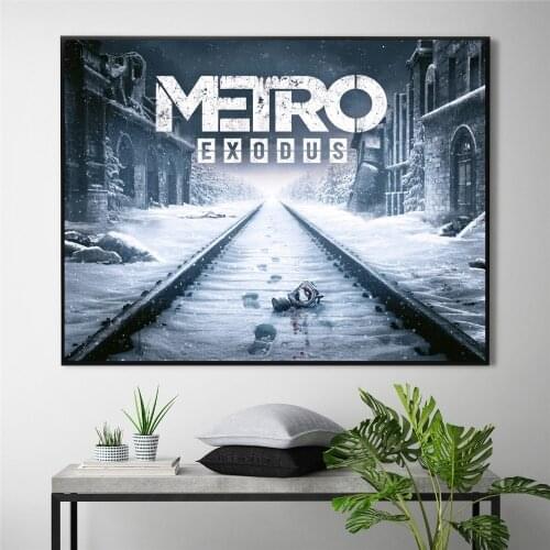 Metro Exodus Video Game Posters And Prints Wall Pictures For Living Room Canvas Painting Art Decorative Home Decor Cuadros