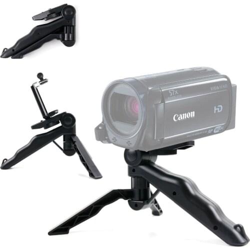 Durable Black Multi-Functional Mini Camcorder Tripod / Monopod for NEW Canon VIX