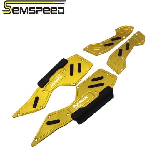 Semspeed New Motorcycle Footrest Fits N MAX 150 125 2020-2021 Foot Pads Foot Rest Mat for Yamaha NMAX125 N-MAX150 2020 2021 Part